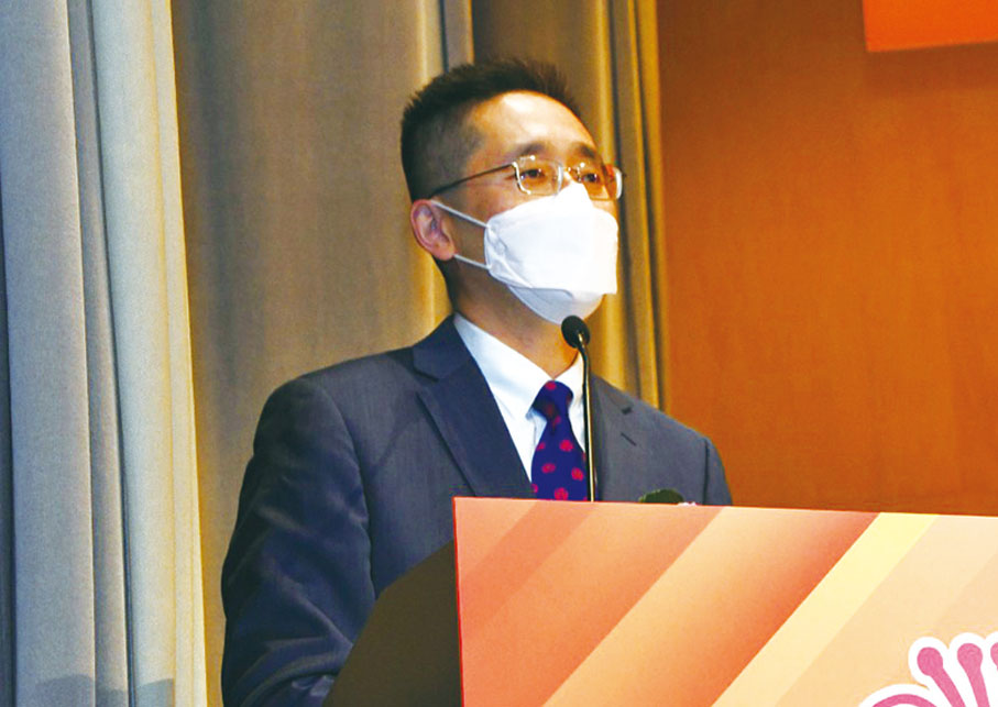 ◆ 香港商務及經濟發展局副局長陳百里致辭。