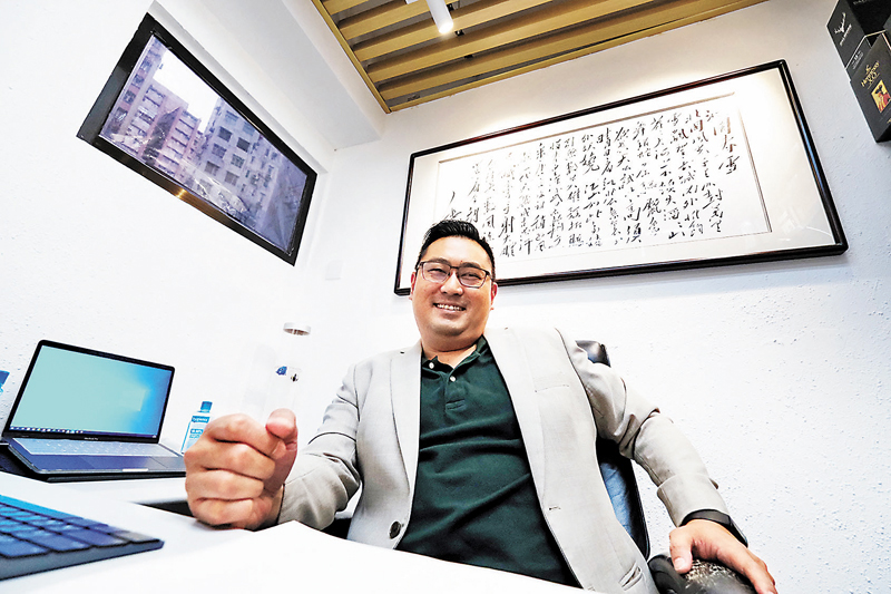 ◆港商何世杰在廣東江門創業，踏上事業發展的黃金期。 香港文匯報記者  攝