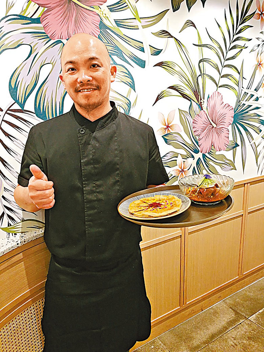 ◆主廚李健榮配合季節設計菜式