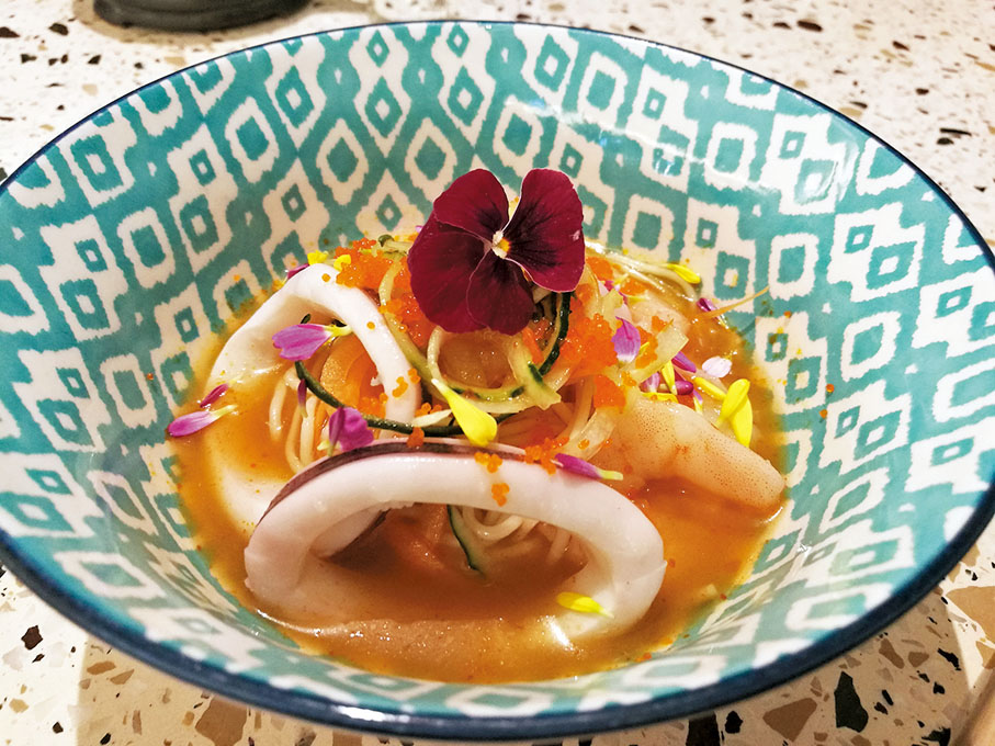 ◆海鮮酸子天使麵