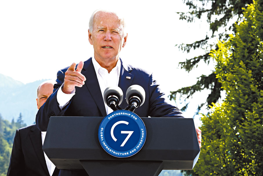 ◆拜登宣布名為「全球基建設施及投資夥伴關係」的倡議。 美聯社