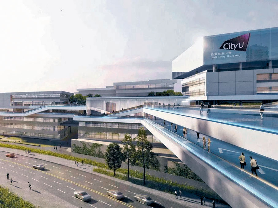 ◆香港城市大學（東莞）效果圖。 受訪者供圖