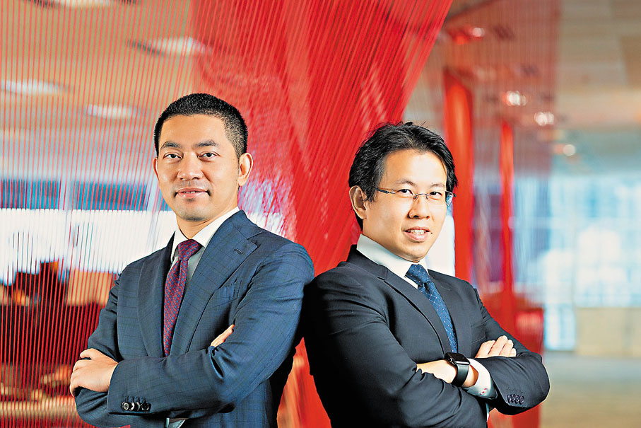 ◆ 弘量智投聯合創辦人雷春然(左)及黃耀東。 