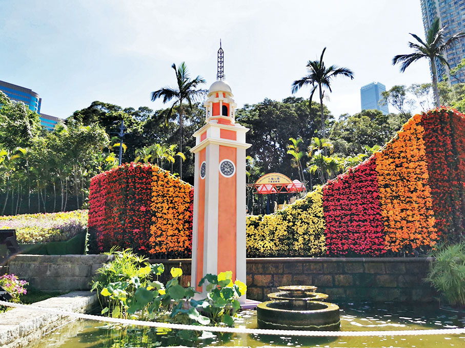 ◆九龍公園的「璀璨香江 同慶回歸」攝：yyl