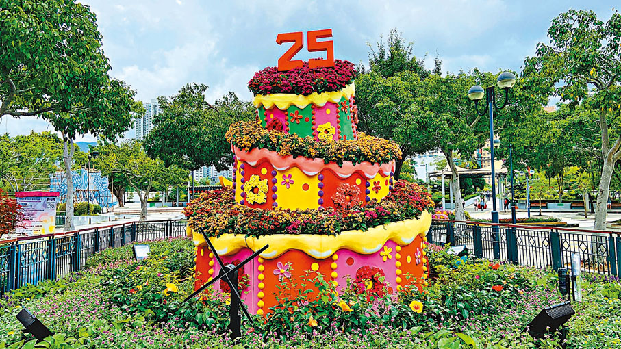 ◆造型優美的花藝裝置