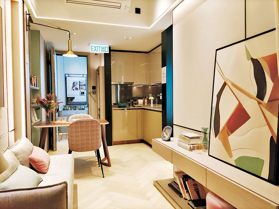 ◆佳悅 283方呎一房裝修示範單位。記者梁悅琴  攝