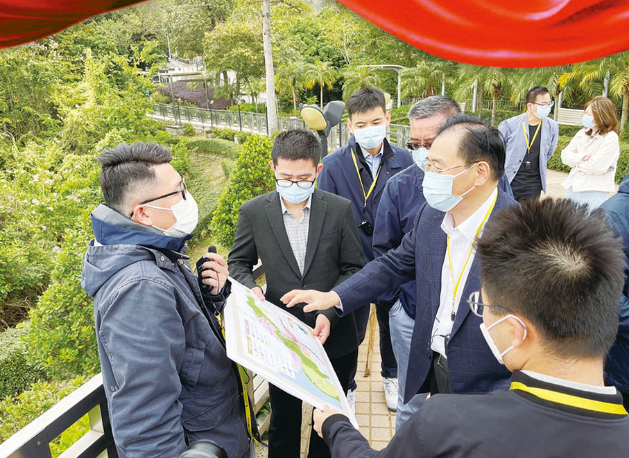 ◆ 2021年11月農行香港分行考察北部都會區。