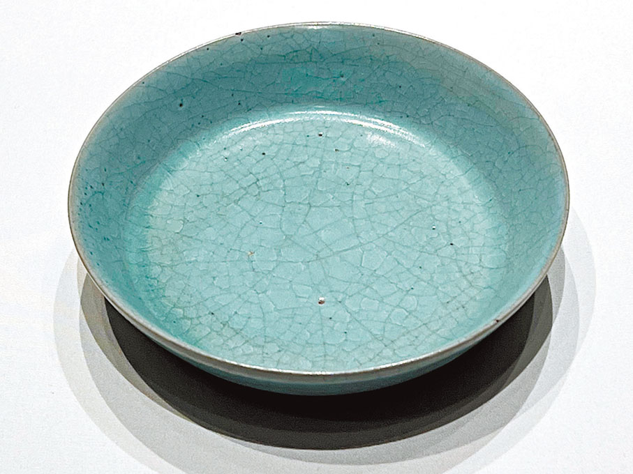 ◆宋汝窯淡天青釉筆洗