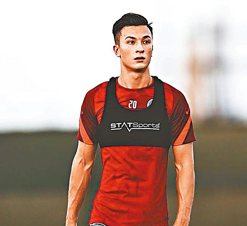 ◆ 安永佳在球場上的表現出色。  資料圖片