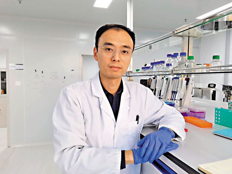 ◆科凝生物製藥CEO、聯合創始人余渝。香港文匯報記者郭若溪 攝