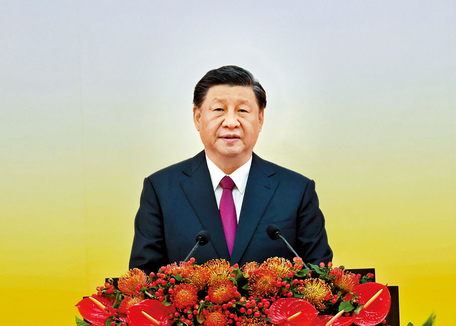 ◆7月1日上午，慶祝香港回歸祖國25周年大會暨香港特別行政區第六屆政府就職典禮在香港會展中心隆重舉行。中共中央總書記、國家主席、中央軍委主席習近平出席並發表重要講話。 資料圖片