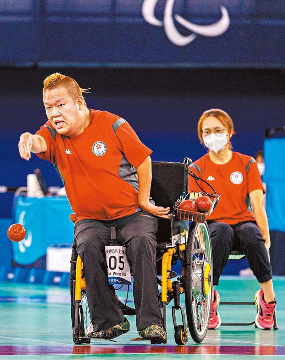 ◆梁育榮在殘疾運動項目精英資助先導計劃協助下，可專心投入訓練。  殘奧會圖片