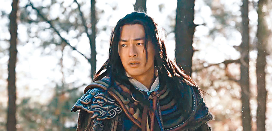 ◆ 《天龍八部》中蕭峰與遼道宗結拜為兄弟。圖為電視劇中的蕭峰。資料圖片