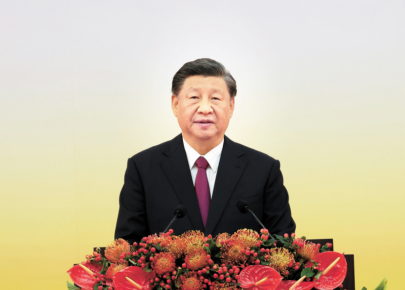 ◆ 習近平主席出席慶祝香港回歸祖國25周年大會暨香港特別行政區第六屆政府就職典禮並發表重要講話。 資料圖片