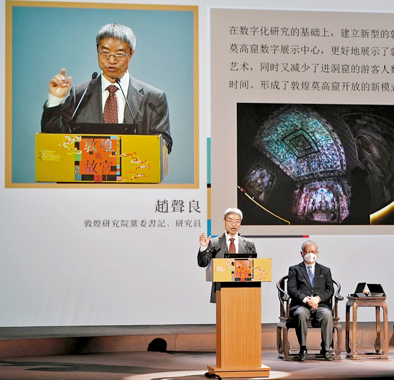 ◆音樂會融入文化講座形式，邀請到敦煌研究院黨委書記趙聲良博士演講。