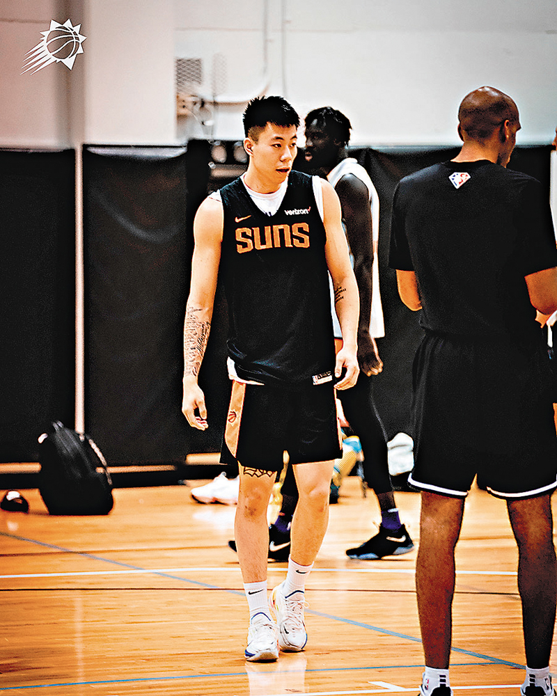 ◆張鎮麟出席鳳凰城太陽訓練。 球會圖片