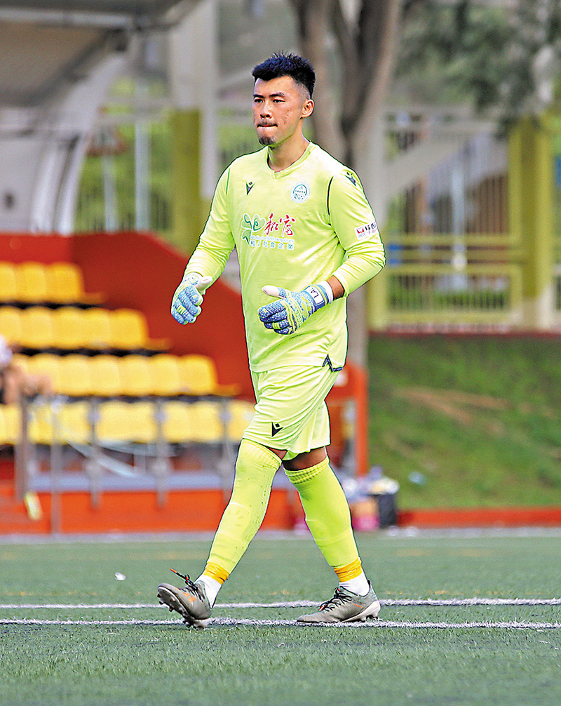 ◆ 大埔門將李瀚灝經驗豐富。香港文匯報記者黎永淦  攝