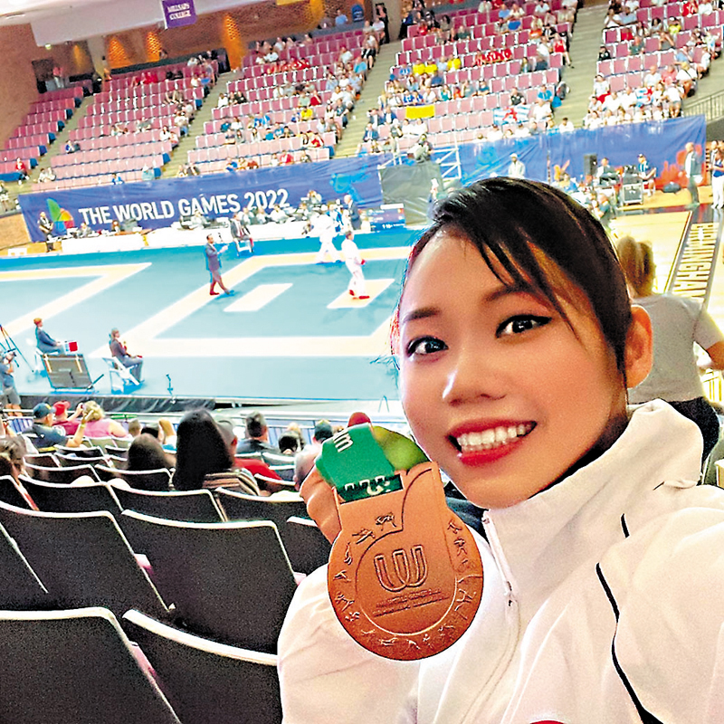 ◆ 劉慕裳在世界運動會首日賽事摘銅。 Facebook圖片