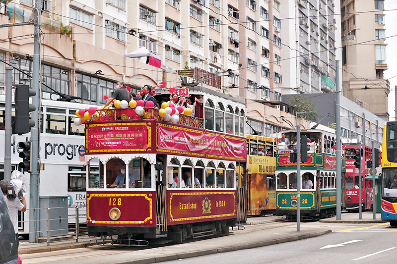 ◆中國太平保險的主題免費電車乘車日活動7月1日舉辦啟動禮。 資料圖片