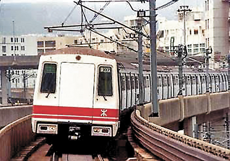 ◆港鐵市區線第一代電氣化列車1979年起投入服務。