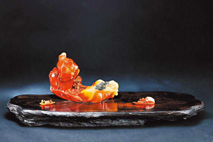 ◆《移舟換景》（壽山芙蓉石）