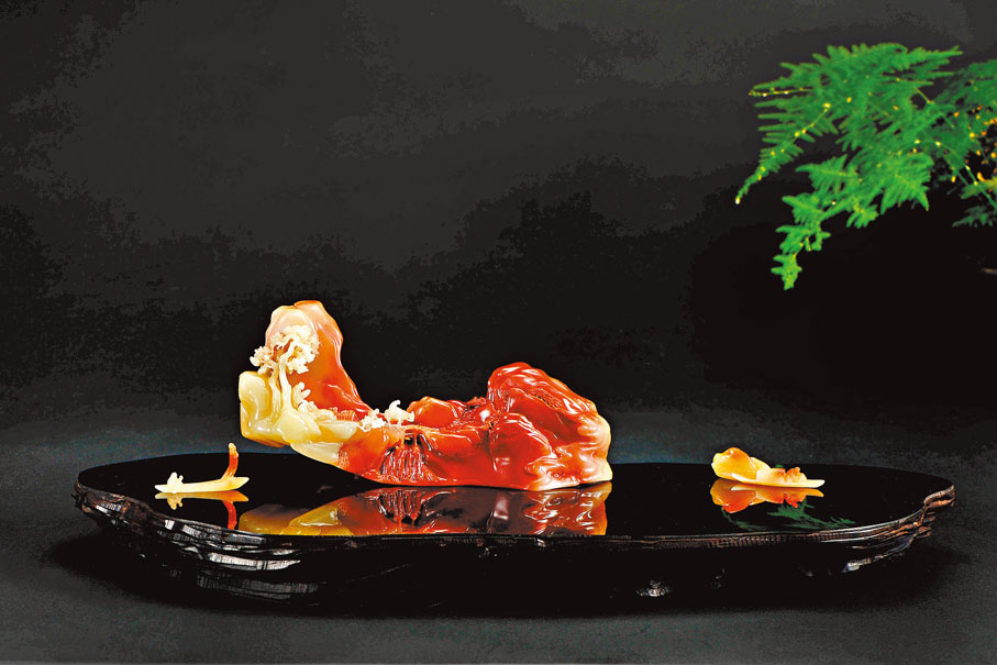 ◆《遙山近水》（壽山芙蓉石）