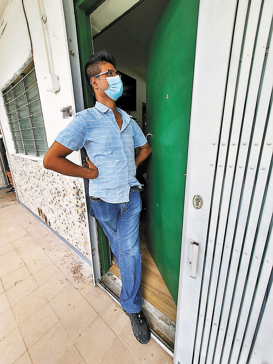 ◆Sunny表示，胞兄Ali入住南山邨凶宅單位，生活環境大為改善，哪管單位過去發生的「不愉快」事件。 香港文匯報記者  攝