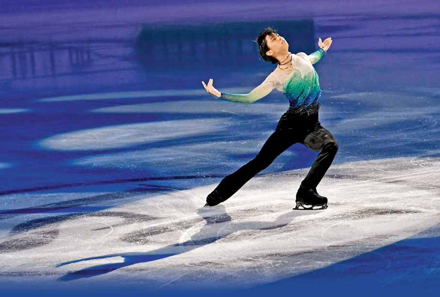 ◆橫掃四大頂級賽事冠軍以及創下過多項紀錄，羽生結弦為自己的花滑競技生涯畫上句號。 法新社