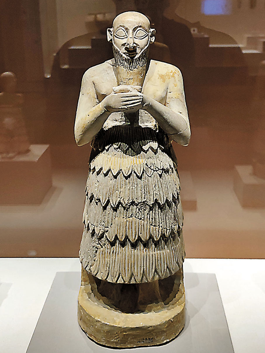 ◆祭拜者雕像（公元前2600年-前2400年）。