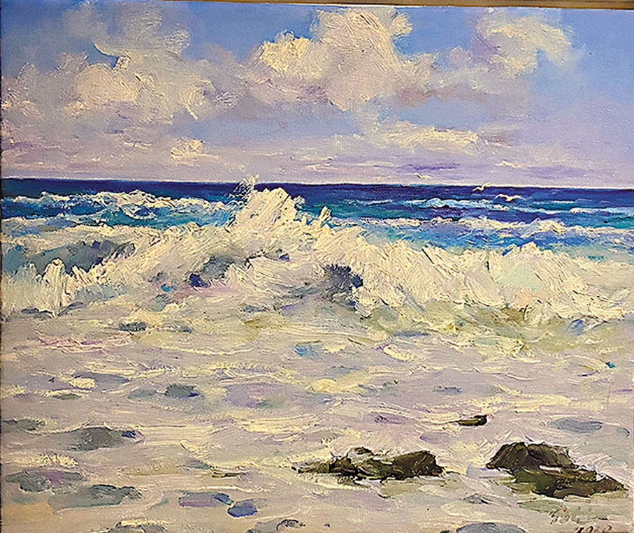 ◆《泰國寫生之海浪》