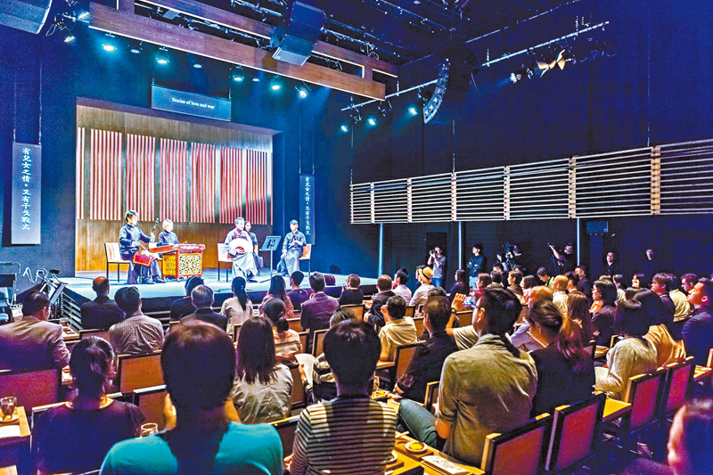 ◆茶館劇場呈現舊時戲曲藝術於民間普及的茶館文化。 資料圖片