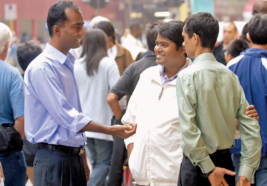 ◆ 香港華洋雜處，在街上經常可以碰到不同族裔的人。資料圖片