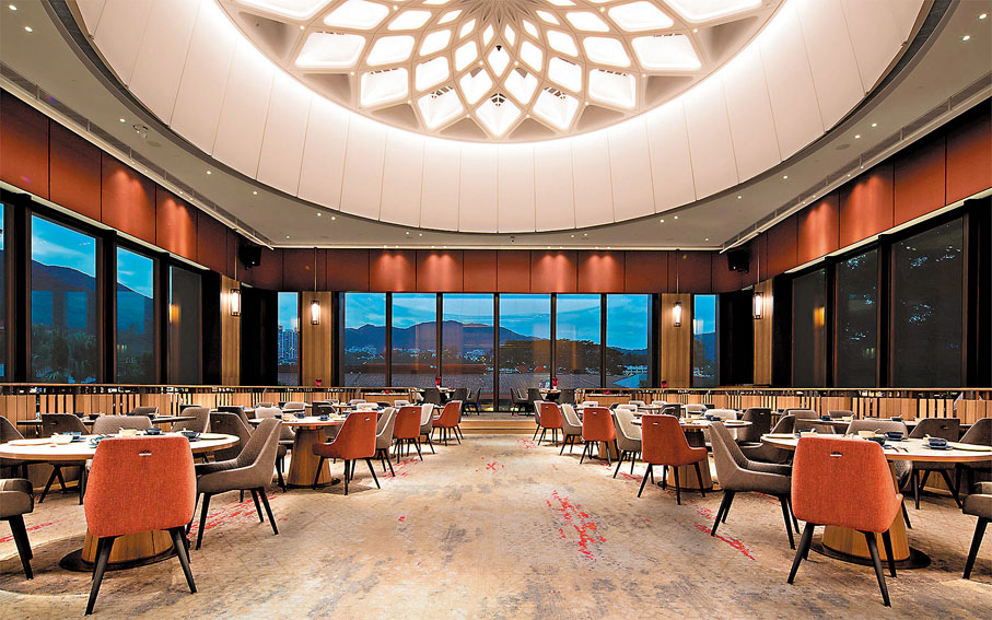 ◆在餐廳可欣賞愉景灣美景