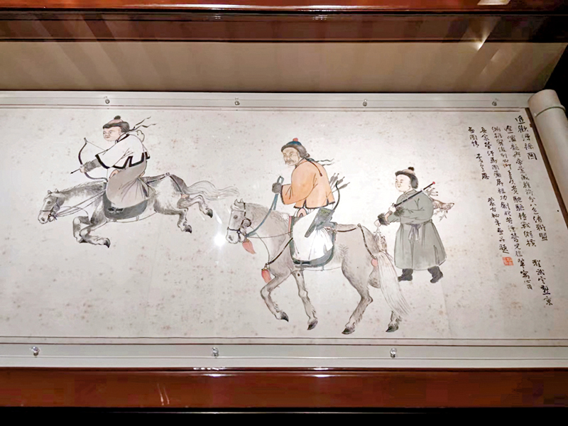 ◆清代 松年《追歡得祿圖》