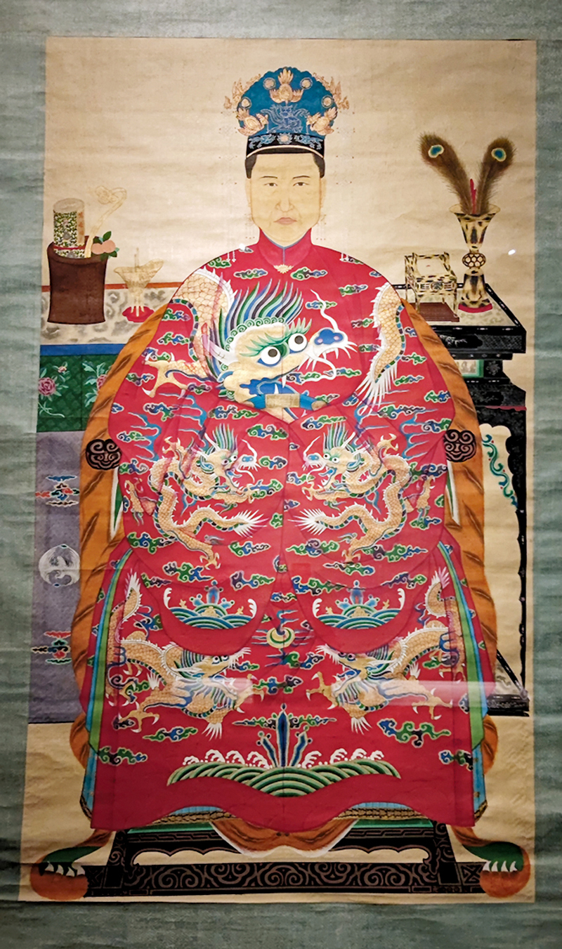 ◆清代《李濂妻廖氏畫像》