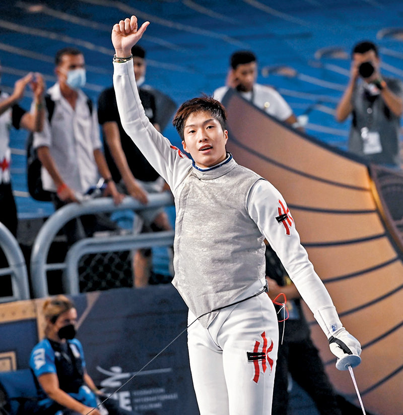 ◆張家朗獲銀紫荊星章。  資料圖片