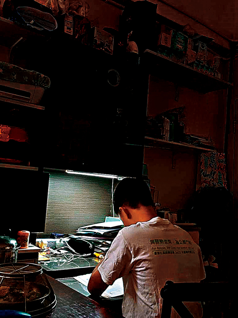 ◆梁同學。　 受訪者供圖