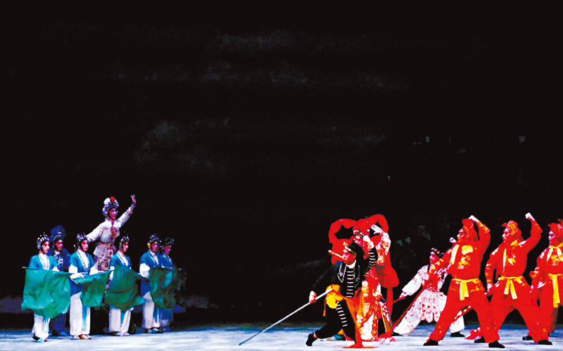 ◆白素貞與水族戰敗場面。