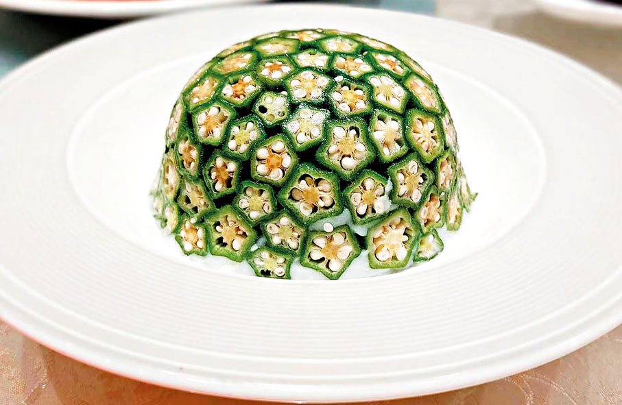 ◆魯菜命名雅致，這道涼拌菜叫作「翡翠滿天星」。