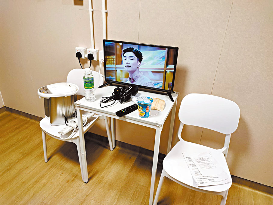 ◆陳先生昨日在香港文匯報協助下，即日獲安排入住竹篙灣。圖為竹篙灣室內一角。受訪者供圖