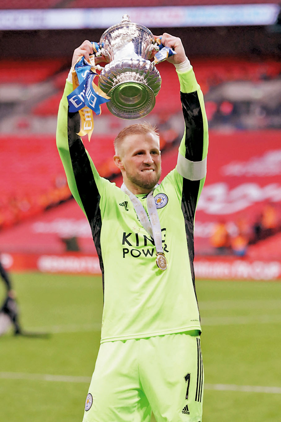 ◆ 卡斯柏舒米高帶領李斯特城實現了小球會的大奇跡。法新社