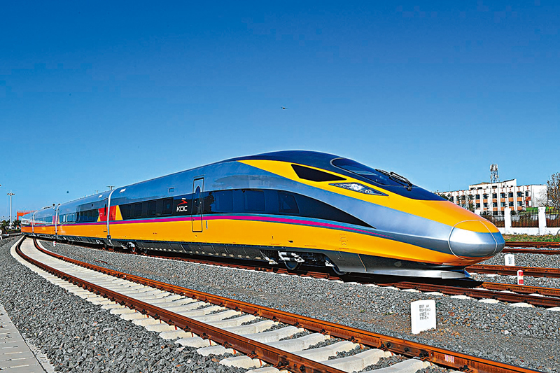 ◆ 雅萬高鐵綜合檢測列車。受訪者供圖