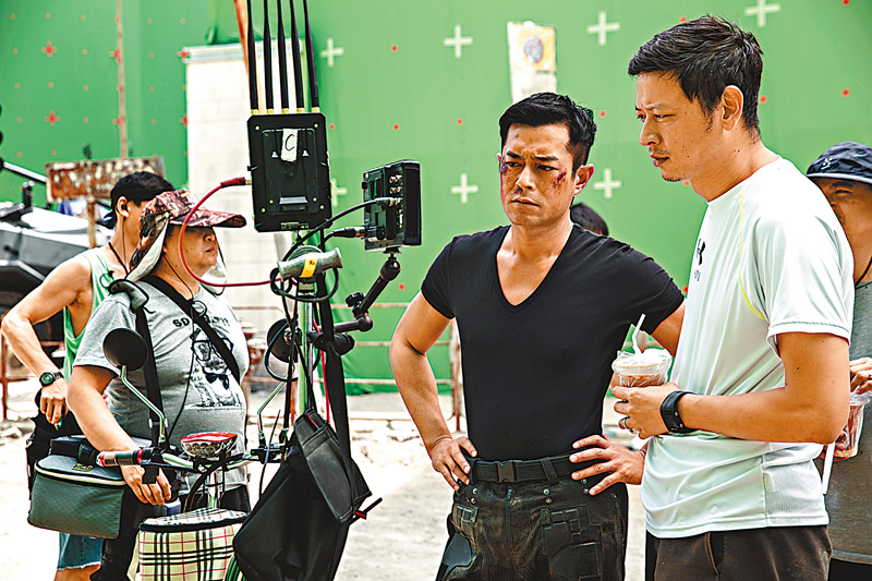 ◆ 監製古天樂十分緊張拍攝效果。