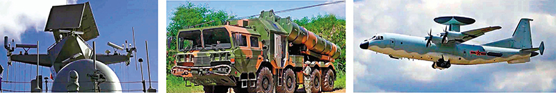 ◆東部戰區6日繼續在台島北部、西南、東部海空域進行實戰化聯合演訓，戰區海軍出動艦艇、岸導、戰機等任務兵力。 視頻截圖