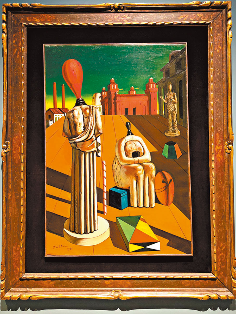 ◆德·基里科《令人不安的繆斯》。