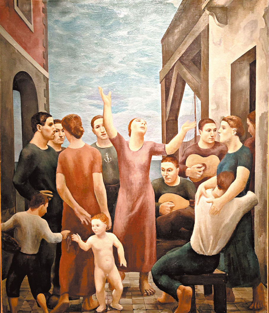 ◆烏巴爾多·奧皮《桑托斯皮里托的漁民們》。