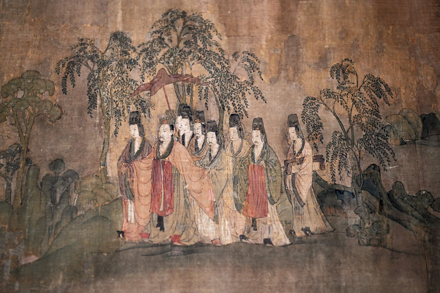 ◆ 建安文學中有不少與仙人有關，例如曹植的代表作《洛神賦》。圖為《洛神賦》圖。 資料圖片