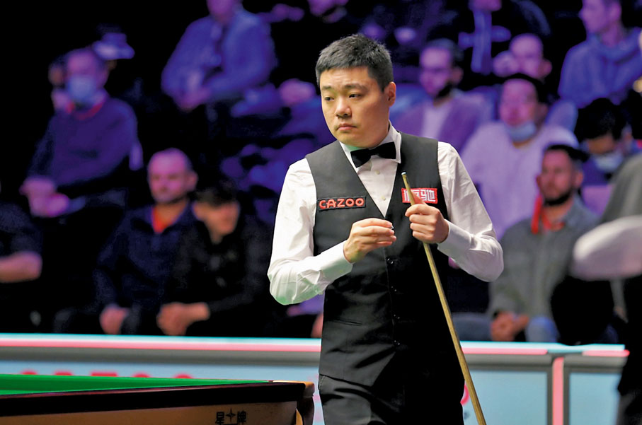 ◆丁俊暉首仗迎戰「95後」英國小將小萊恩斯。WST圖片