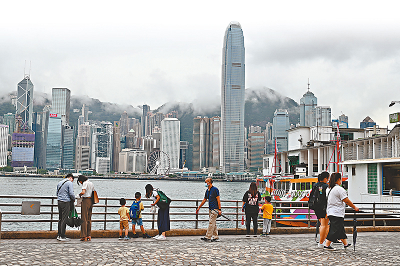 ◆ 受環球經濟前景急劇惡化影響，政府於3個月內第二度下調本港全年經濟增長預測。  中新社