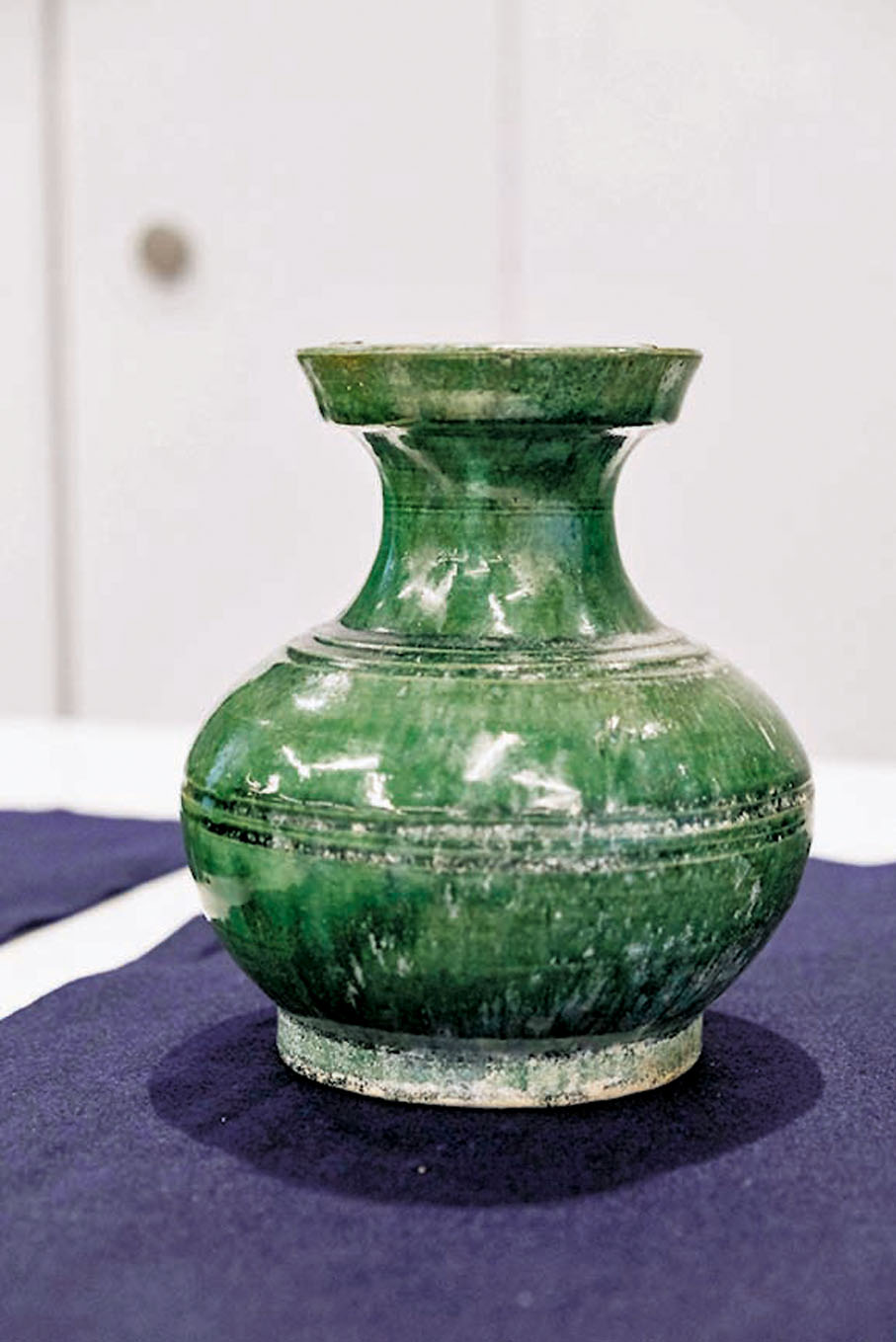 ◆漢代釉陶　香港文匯報記者鄭樂泓  攝